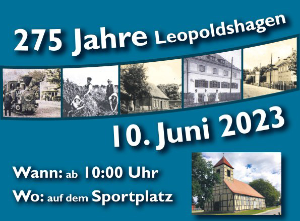 275 Jahre Leopoldshagen